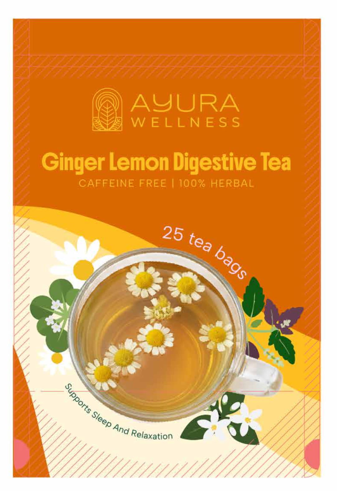 Ginger Lemon Digestive Tea - 60 Teabags